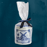 Original Stroopwafels 'Pottery Jar Delft Blue: Windmill' - 1 pot with 10 pc